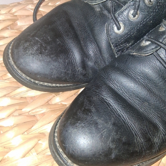 Ariat Vintage Black Leather Lace-Up Ankle Riding Boots 7 - Picture 3 of 6